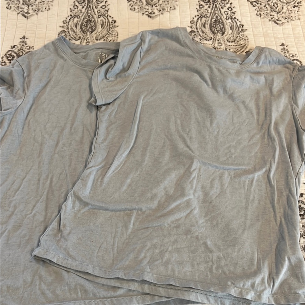 Light Blue Short Sleeve Tees x2